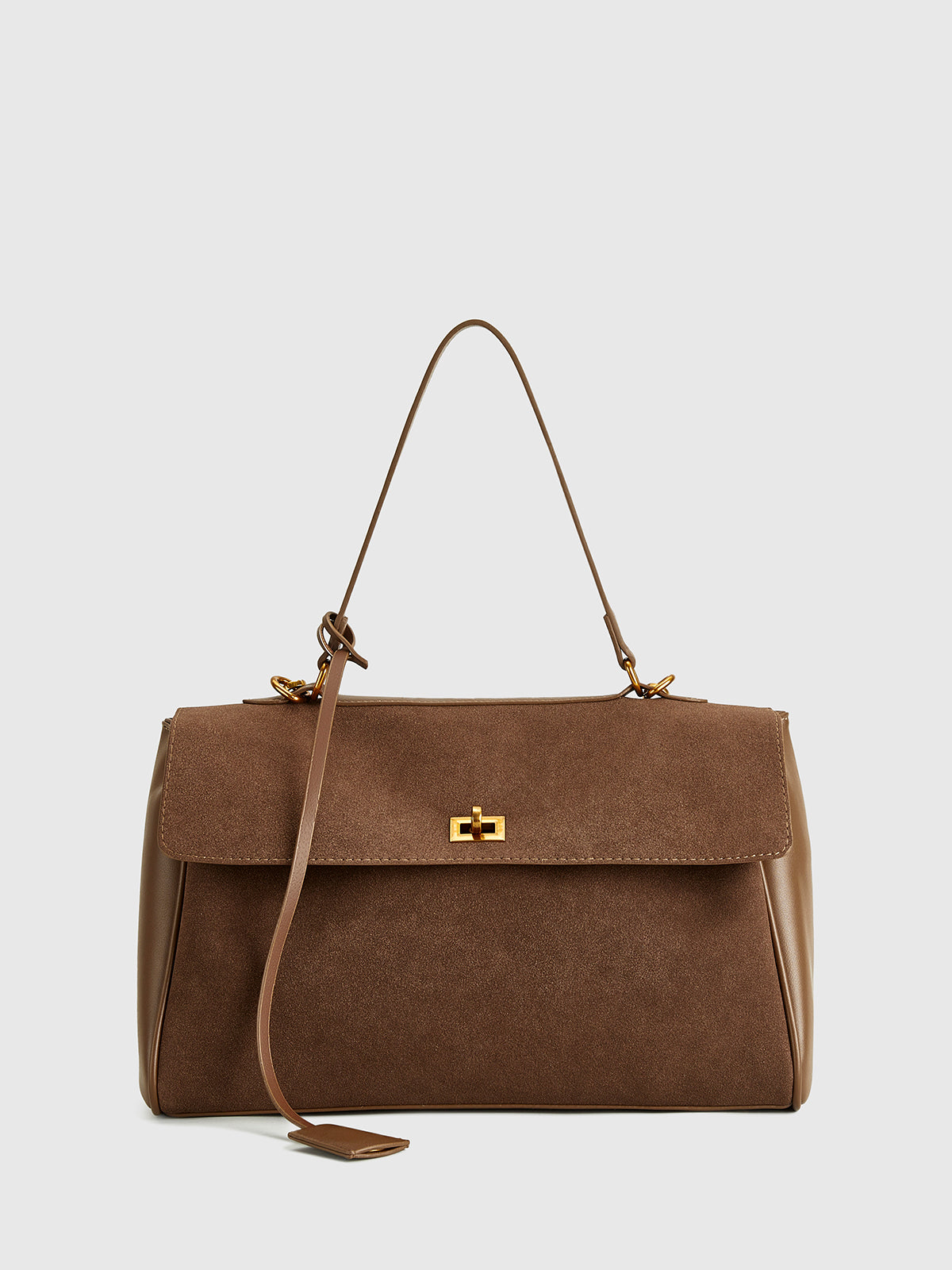 Bolsa Verona - Estrutura Sofisticada em Acabamento Suede