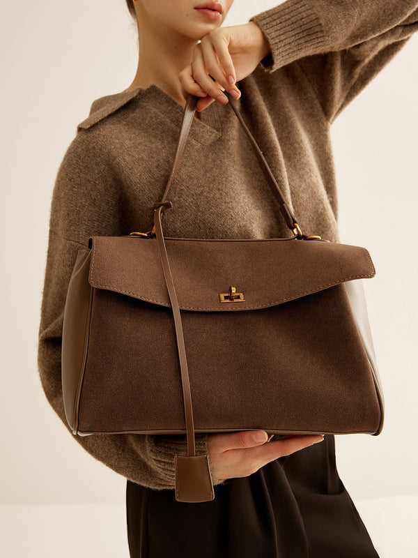 Bolsa Verona - Estrutura Sofisticada em Acabamento Suede