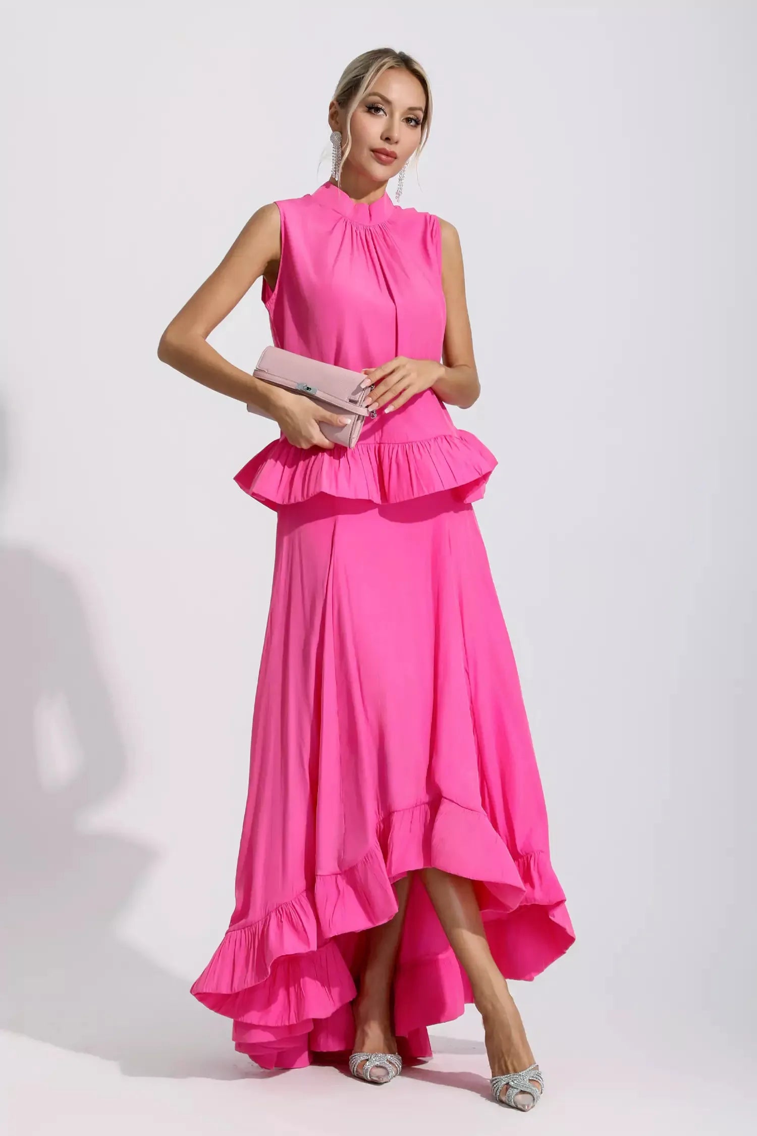 Conjunto Grace - Longo com Babados e Saia Assimétrica