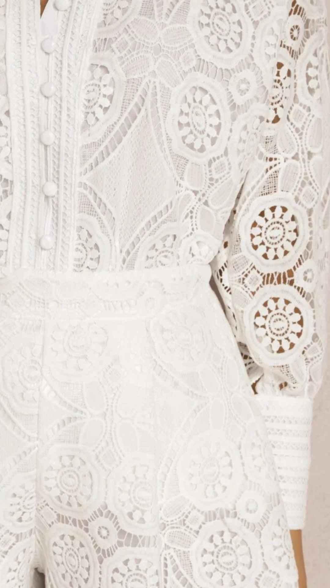 Conjunto Brisa Serena - Camisa e Short em Lese