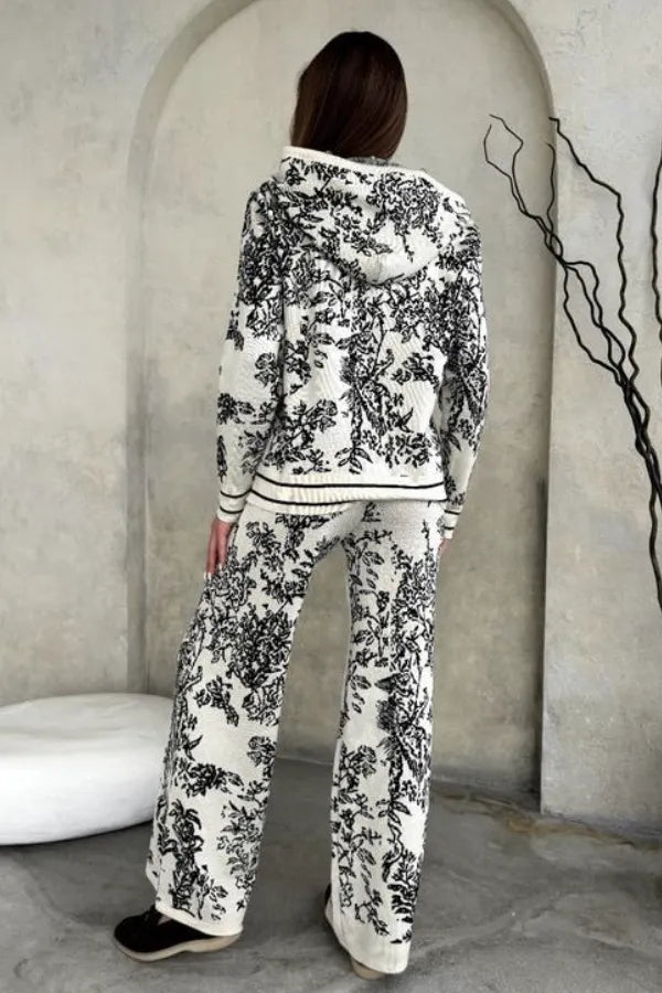 Conjunto Botanique - Tricô com Estampa Floral (2 peças)