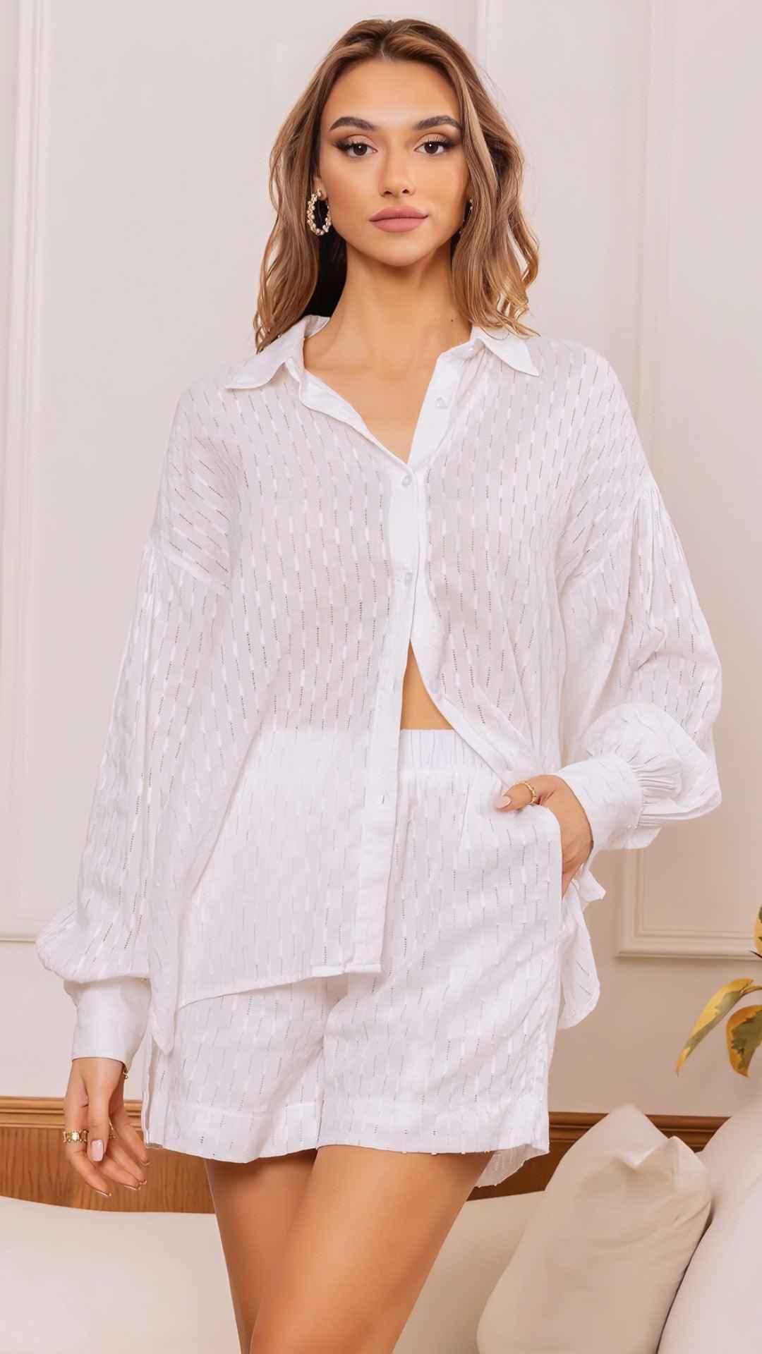 Conjunto Luara - Camisa Oversized e Short