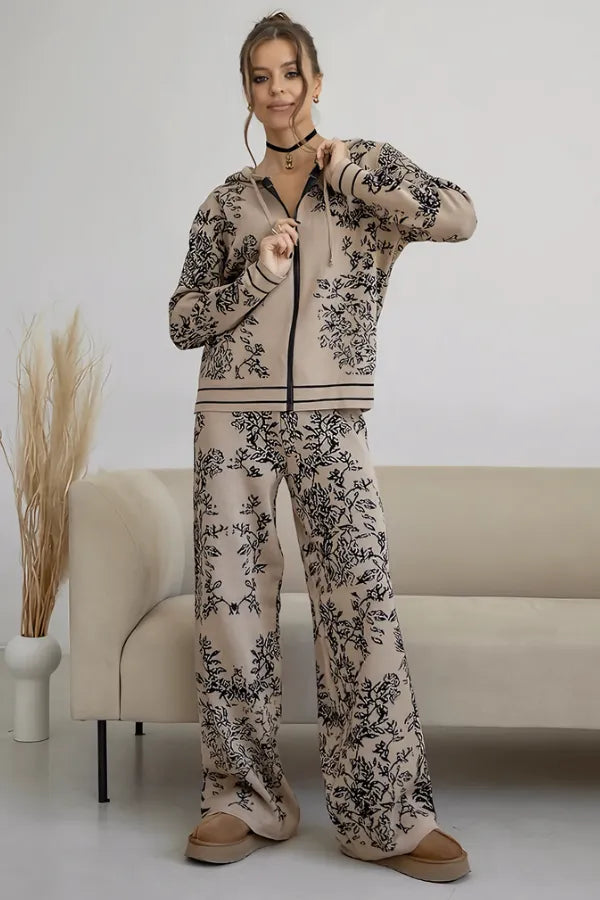 Conjunto Botanique - Tricô com Estampa Floral (2 peças)