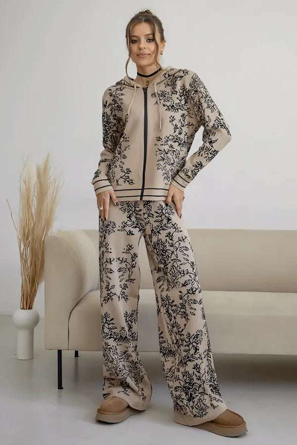 Conjunto Botanique - Tricô com Estampa Floral (2 peças)