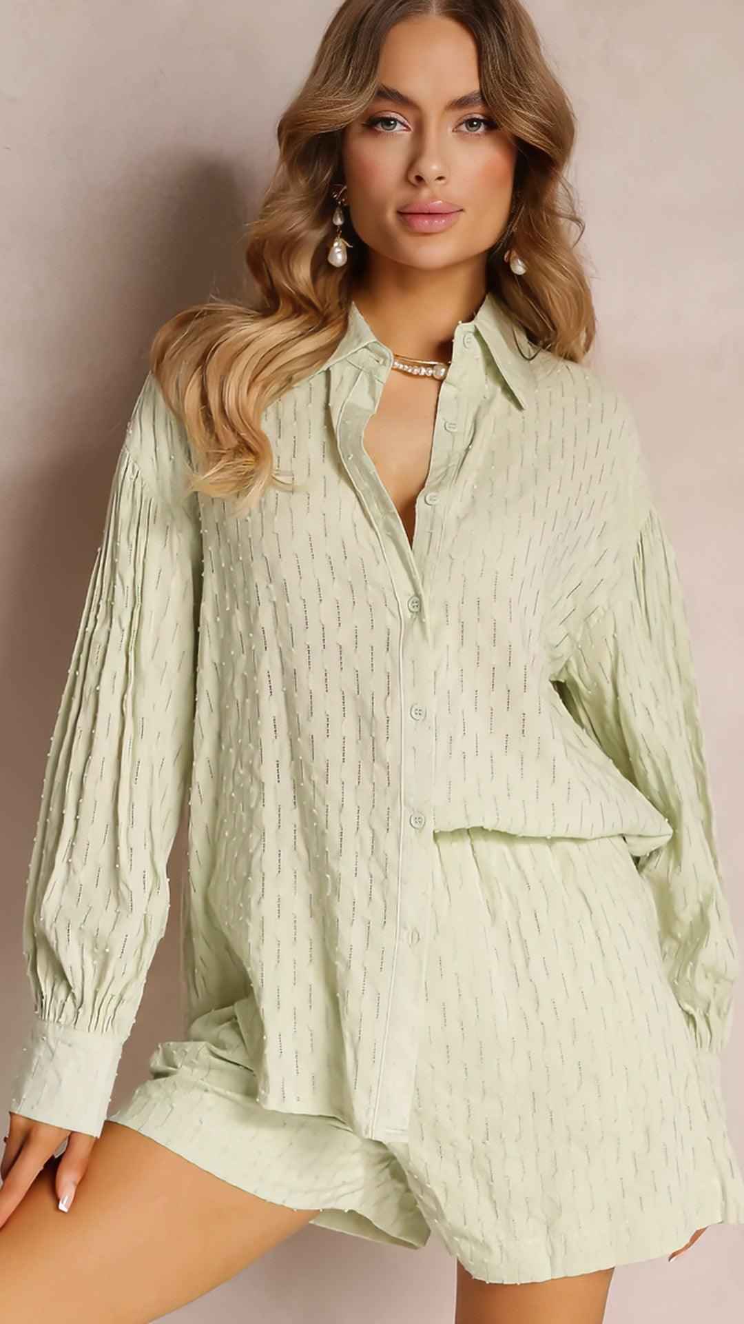 Conjunto Luara - Camisa Oversized e Short