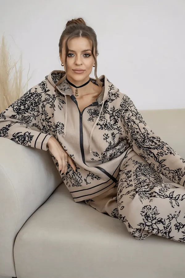 Conjunto Botanique - Tricô com Estampa Floral (2 peças)