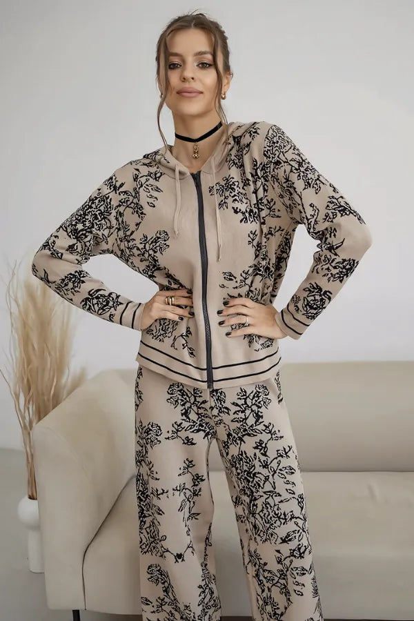 Conjunto Botanique - Tricô com Estampa Floral (2 peças)