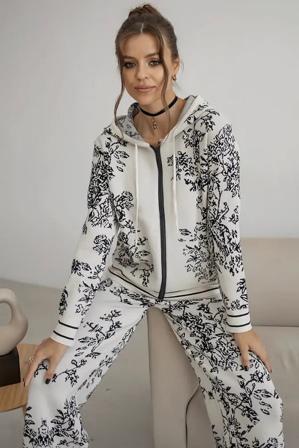 Conjunto Botanique - Tricô com Estampa Floral (2 peças)