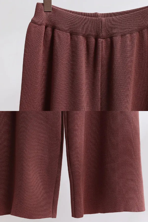 Conjunto Velluto Duo - Tricô Bicolor com Gola Alta (2 peças)
