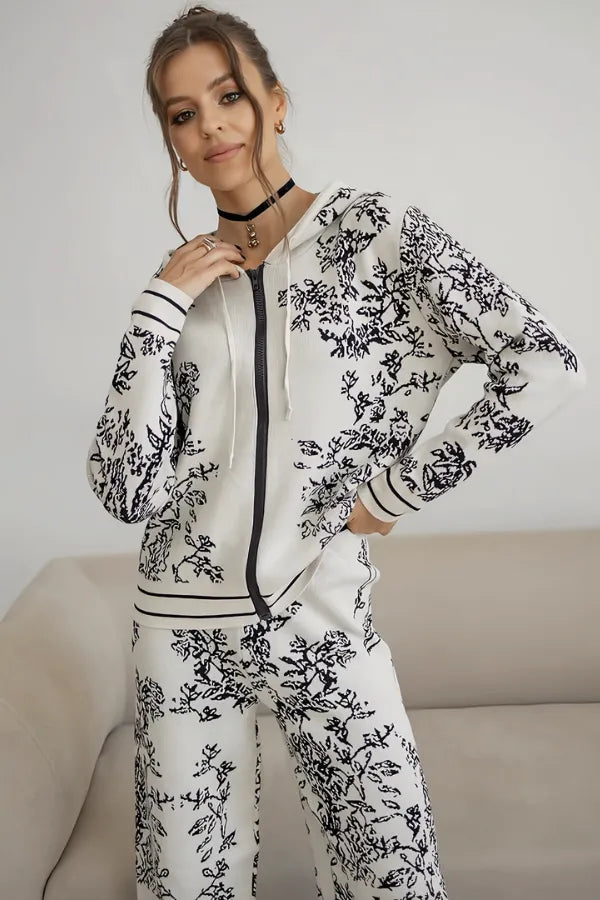 Conjunto Botanique - Tricô com Estampa Floral (2 peças)