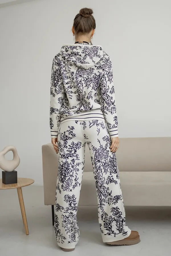 Conjunto Botanique - Tricô com Estampa Floral (2 peças)
