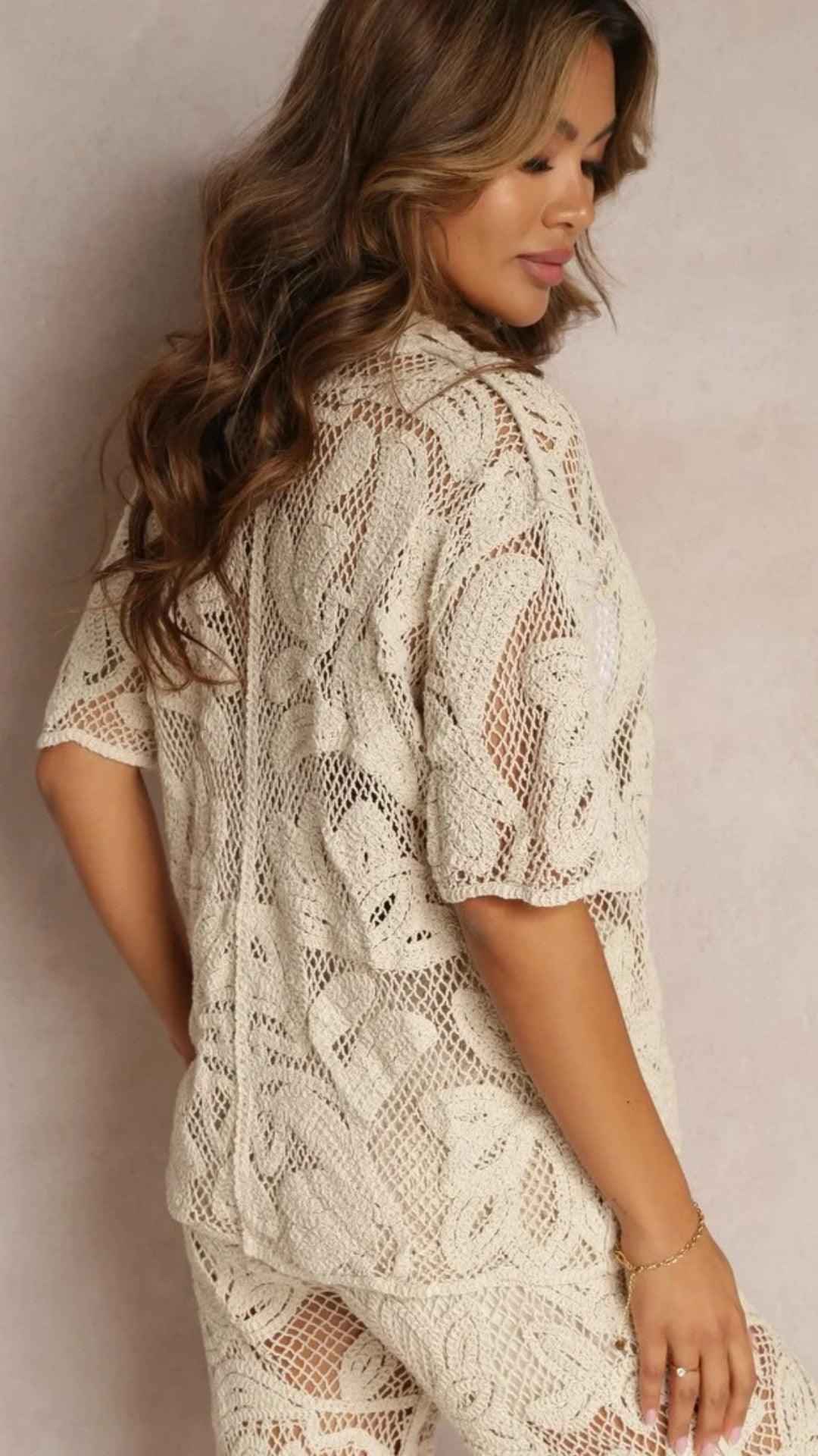Conjunto Costa Serena - Camisa e Calça em Crochê com Toque Artesanal