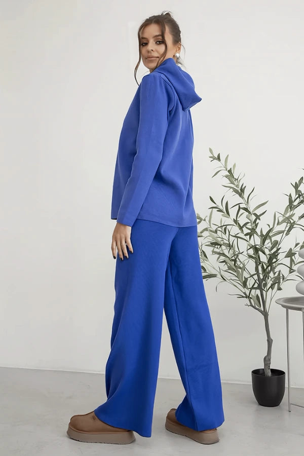 Conjunto Boreal Comfort - Tricô com Capuz e Caimento Solto (2 peças)